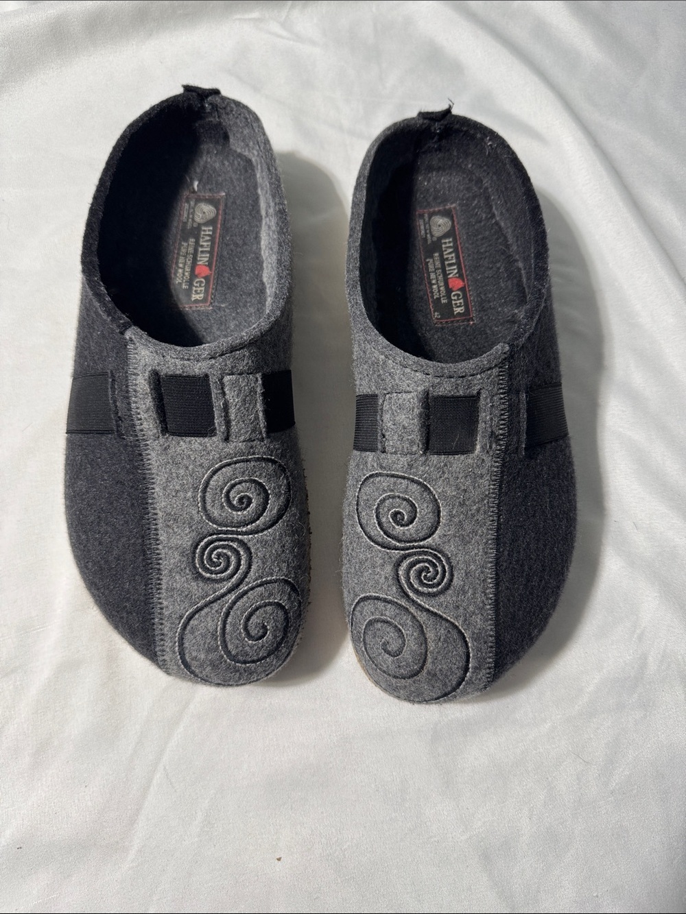 Haflinger Wool Felt Slippers – Hard Sole – EU 42 / US Women’s 11